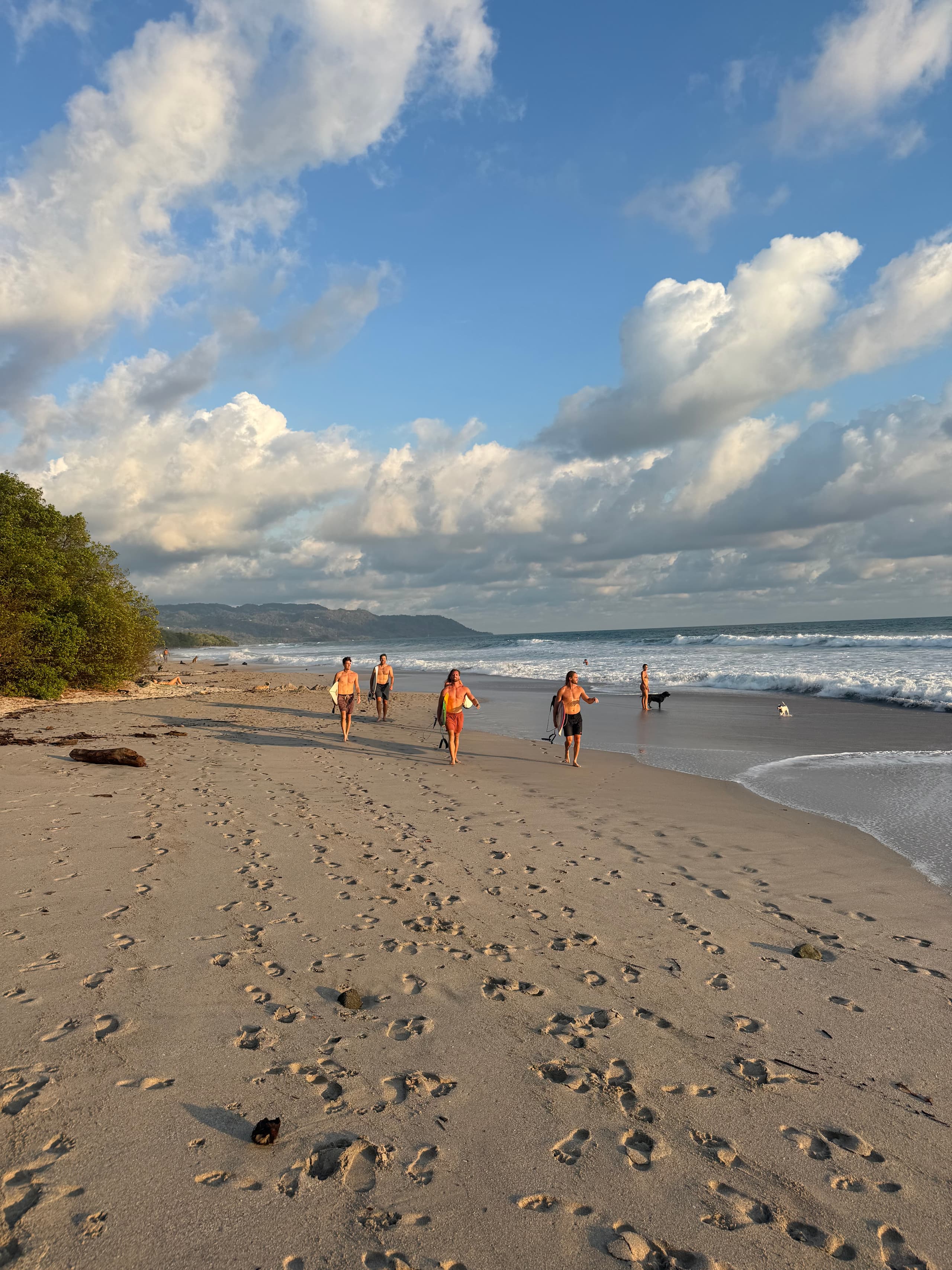 Surfers at Casa Calyx, Santa Teresa