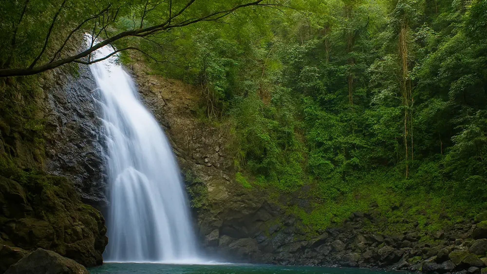 Montezuma waterfall in the rainforest, Nicoya peninsula